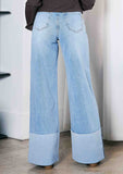 WIDE LEG - Rigid with Comfort Stretch