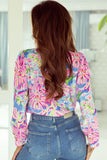 Flirty Floral button blouse