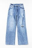 Light blue straight leg jean