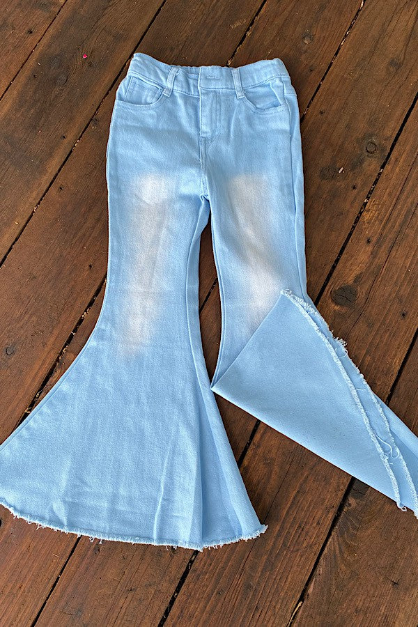 Light Blue denim flare kids jean