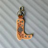 Tooled Leather Keychain