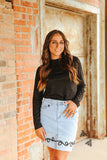 HOWDY HEMLINE SKIRT