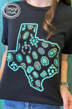 Texas in Turquoise Tee