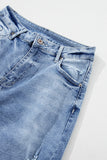 Light blue straight leg jean