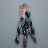 Large Tooled Leather Scarf Holder