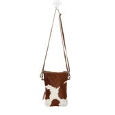 White And Brown Cross Body Bag