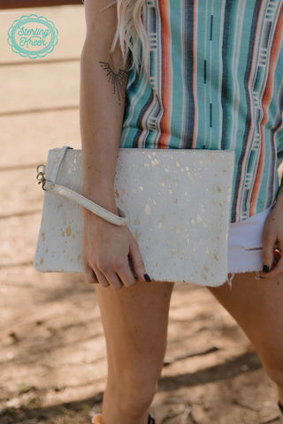 Black Leather Crossbody/Wristlet