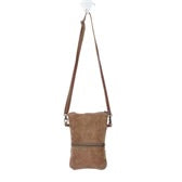 White And Brown Cross Body Bag