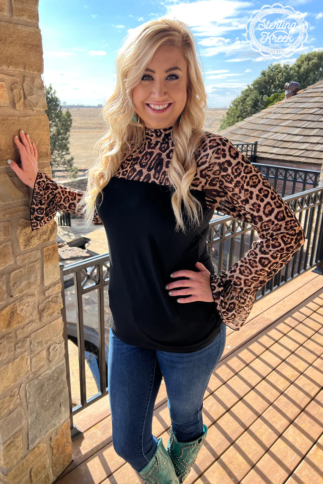 Nothing to loose leopard top
