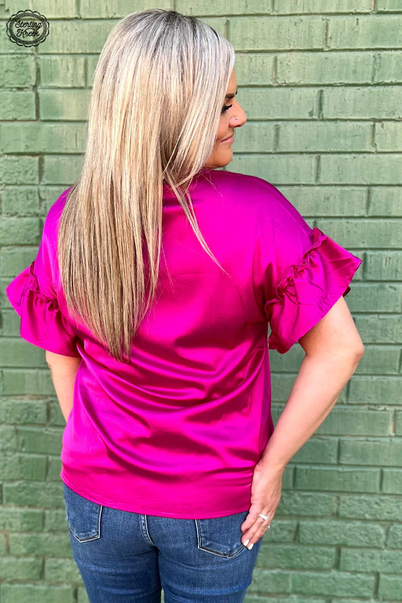 Downtown Darling Berry Top