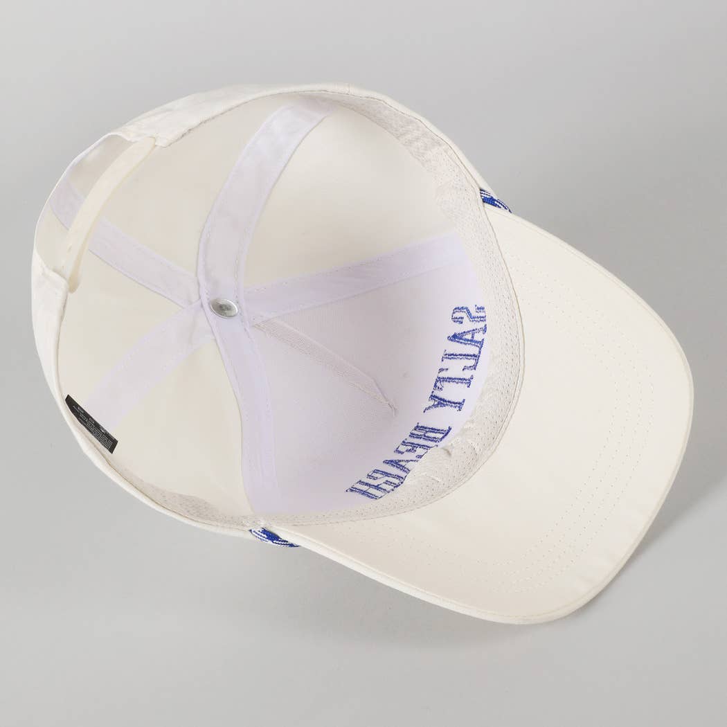 SALTY BEACH Lettering Embroidered Trucker Hat