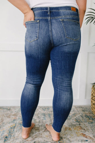 Animal Inner Patches Ripped Plus Size Jeans