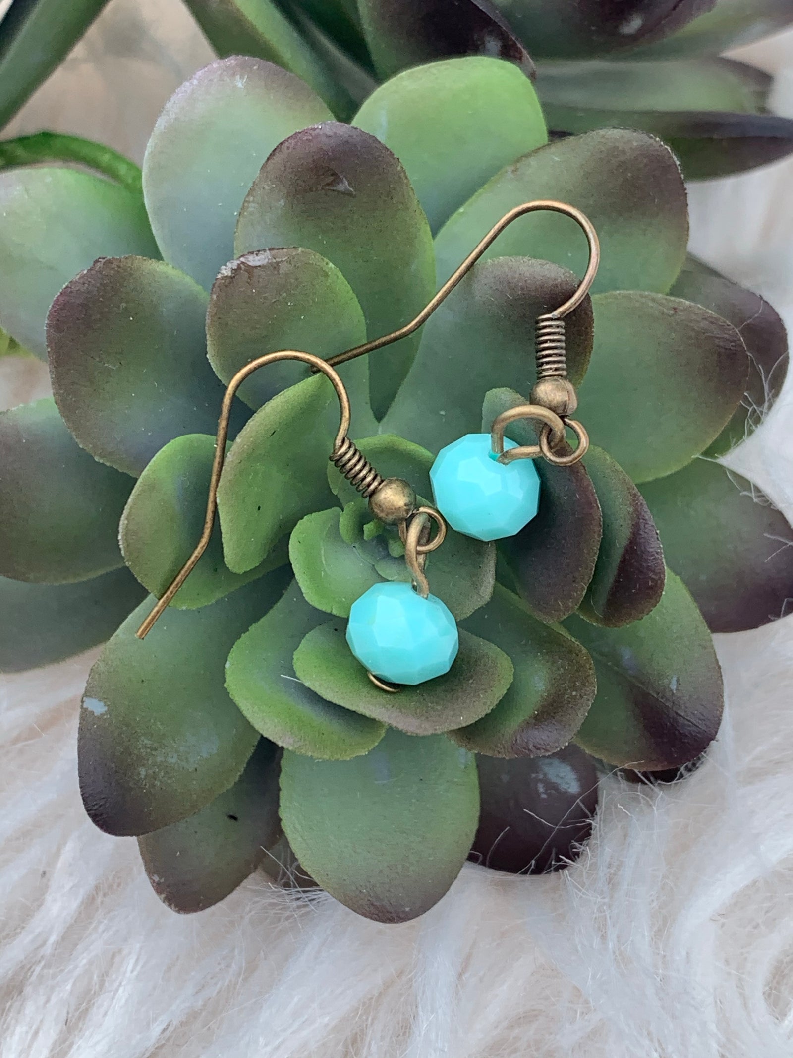 Layered Beaded Turquoise Tassel Necklace Set